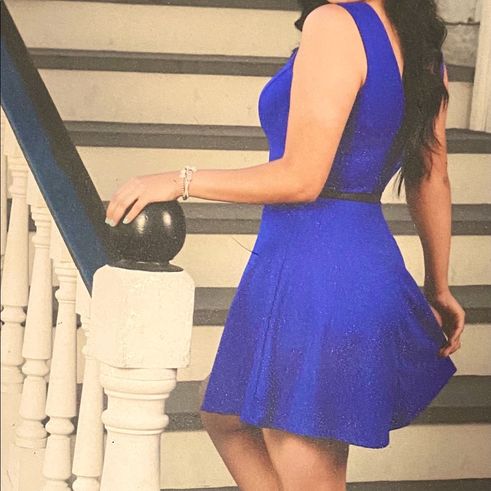 Royal Blue Skater Dress